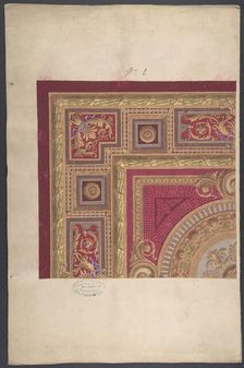 Design for a Carpet, 19th century. Creator: Anon