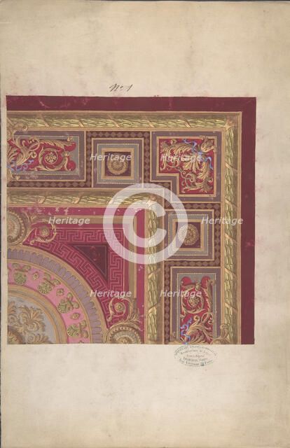 Design for a Carpet, 19th century. Creator: Anon.