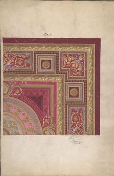 Design for a Carpet, 19th century. Creator: Anon