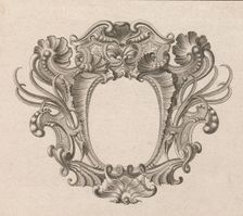 Design for a Cartouche, Plate 5 from Neü inventierte sehr dienstiche Schil..., Printed ca. 1750-56. Creator: Jeremias Wachsmuth