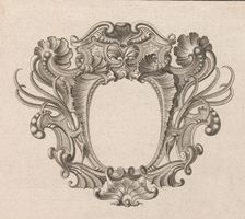 Design for a Cartouche, Plate 5 from Neü inventierte sehr dienstiche Schil..., Printed ca. 1750-56. Creator: Jeremias Wachsmuth