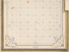 Design for a ceiling, 1860-1900. Creators: Jules-Edmond-Charles Lachaise, Eugène-Pierre Gourdet