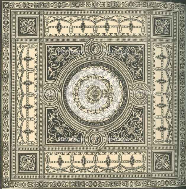 'Design for a ceiling', c1860s, (1881).  Creator: Unknown.
