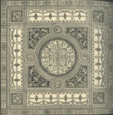 Design for a ceiling c1860s, (1881). Creator: Unknown