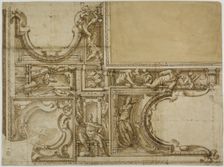 Design for a Ceiling Decoration, 1590/1614. Creator: Lazzaro Tavarone