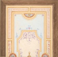 Design for a ceiling, second half 19th century. Creators: Jules-Edmond-Charles Lachaise, Eugène-Pierre Gourdet