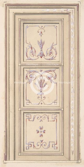 Design for a ceiling, second half 19th century. Creators: Jules-Edmond-Charles Lachaise, Eugène-Pierre Gourdet.