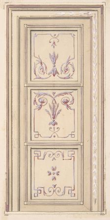 Design for a ceiling, second half 19th century. Creators: Jules-Edmond-Charles Lachaise, Eugène-Pierre Gourdet