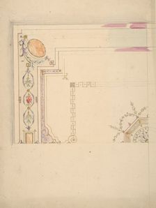 Design for a Ceiling, second half 19th century. Creators: Jules-Edmond-Charles Lachaise, Eugène-Pierre Gourdet