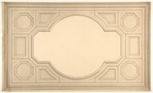 Design for a ceiling, second half 19th century. Creators: Jules-Edmond-Charles Lachaise, Eugène-Pierre Gourdet