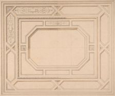 Design for a ceiling, second half 19th century. Creators: Jules-Edmond-Charles Lachaise, Eugène-Pierre Gourdet