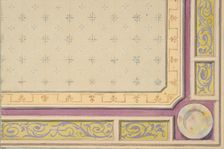 Design for a ceiling, second half 19th century. Creators: Jules-Edmond-Charles Lachaise, Eugène-Pierre Gourdet