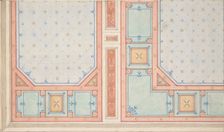 Design for a ceiling, second half 19th century. Creators: Jules-Edmond-Charles Lachaise, Eugène-Pierre Gourdet
