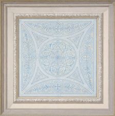 Design for a ceiling paianted in filagree patterns, 1830-97. Creators: Jules-Edmond-Charles Lachaise, Eugène-Pierre Gourdet