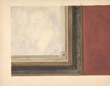 Design for a ceiling painted with clouds, 1830-97. Creators: Jules-Edmond-Charles Lachaise, Eugène-Pierre Gourdet