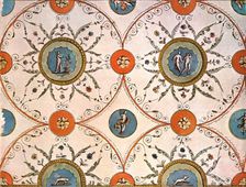 Design for a ceiling-painting, Italy, (1928). Creator: Unknown
