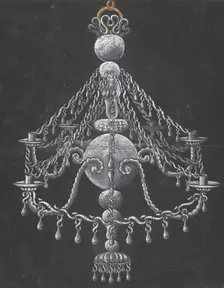 Design for a Chandelier, 18th century. Creator: Anon