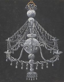 Design for a Chandelier, 18th century. Creator: Anon
