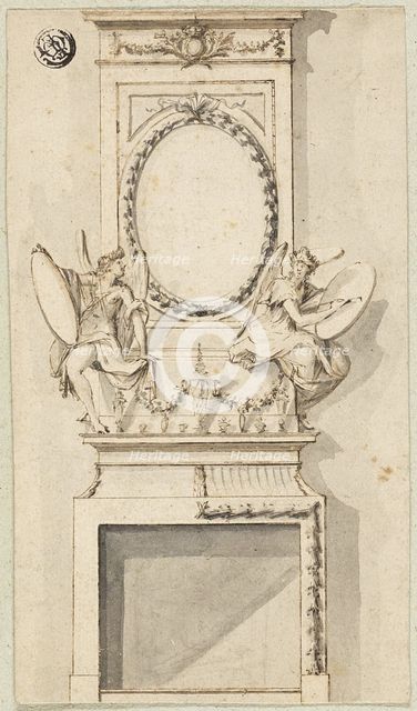 Design for a Chimney Piece, n.d. Creator: Charles Alfred Stothard.
