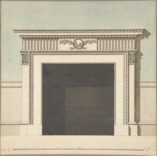 Design for a Chimneypiece, late 18th-early 19th century. Creator: John Yenn