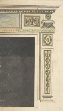 Design for a Chimneypiece, possibly for Melbourne House (now Albany),Piccadilly,London, 1771-75 (?). Creator: William Chambers