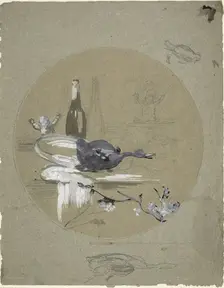 Design for a China Plate, c. 1882. Creator: Eugene Carriere
