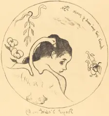 Design for a China Plate (Projet d'assiette), 1889. Creator: Paul Gauguin