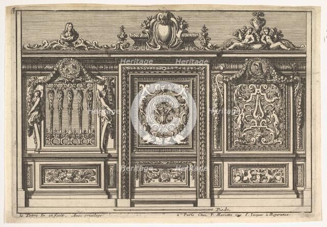Design for a Choir Screen with Two Variants, from: Clôtures de chapelles, 17th century. Creator: Jean le Pautre.