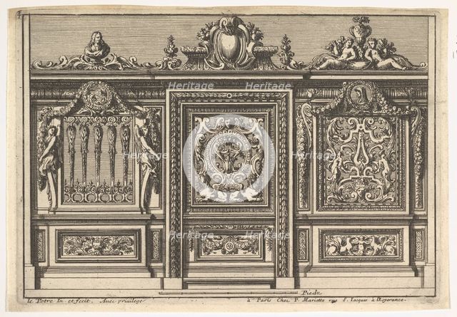 Design for a Choir Screen with Two Variants, from: Clôtures de chapelles, 17th century. Creator: Jean le Pautre.