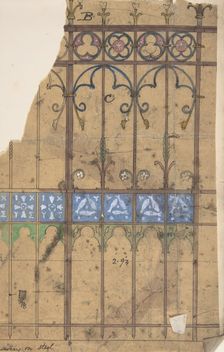 Design for a Church Gate, ca. 1880. Creator: Richardson Ellson & Co