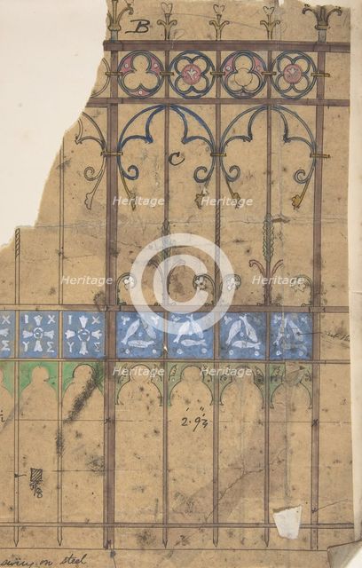 Design for a Church Gate, ca. 1880. Creator: Richardson Ellson & Co.