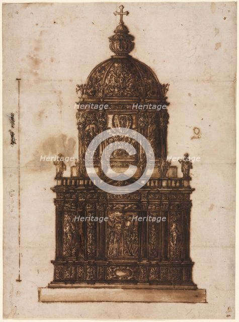 Design for a Ciborium, 1600s. Creator: Fantoni Family Workshop (Italian).