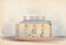 Design for a Classical Country House, Side Elevation, early 19th century. Creator: Anon