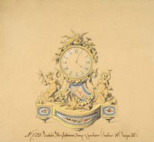 Design for a Clock: Summer and Autumn, 19th century. Creator: Anon
