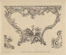 Design for a Console Table, 1752. Creator: Pierre Edme Babel
