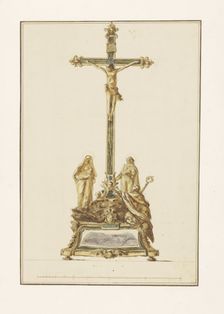 Design for a crucifix, c.1775-c.1785. Creator: Luigi Valadier