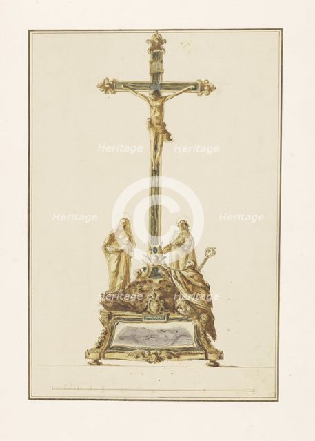 Design for a crucifix, c.1775-c.1785. Creator: Luigi Valadier.