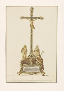 Design for a crucifix, c.1775-c.1785. Creator: Luigi Valadier
