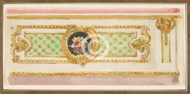 Design for a Decorative Wall Panel, 19th century. Creator: Anon.