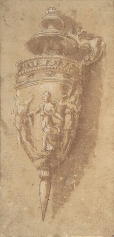 Design for a Decorative Vessel, 16th century. Creator: Anon
