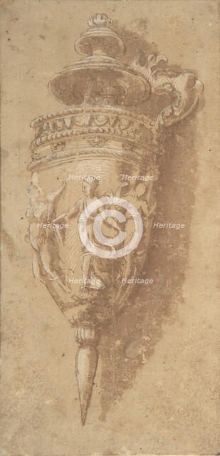 Design for a Decorative Vessel, 16th century. Creator: Anon.