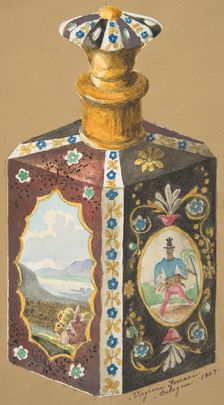 Design for a Decanter, 19th century. Creator: Virginia Ferrari