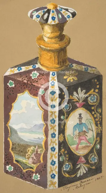 Design for a Decanter, 19th century. Creator: Virginia Ferrari.