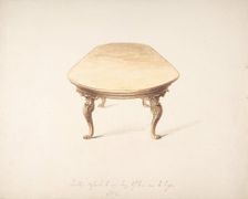 Design for a Dining Table, early 19th century. Creator: Anon