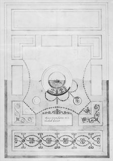 Design for a Dining-room Ceiling at Kelmarsh Hall, Northamptonshire, ca. 1770. Creator: James Wyatt