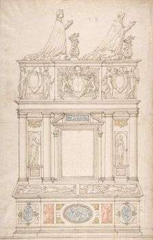 Design for a Double Tomb, 16th century. Creator: Anon