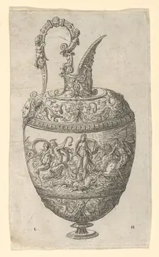 Design for a Ewer, 1565. Creator: Erasmus Hornick