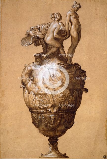 Design for a Ewer, mid 16th century. Artist: Francesco Salviati.