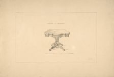 Design for a Fancy Table, Louis Quatorze Style, 1835-1900. Creator: Robert William Hume