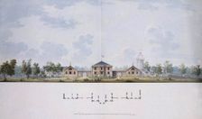 Design for a Farm in the Alexander Park at Tsarskoye Selo, 1818. Artist: Menelaws, Adam (1753-1831)